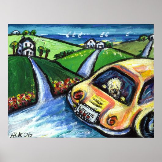 doodsbange zomerwagen poster (Voorkant)