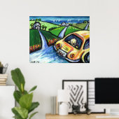 doodsbange zomerwagen poster (Thuiskantoor)