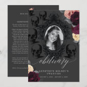 Doodsberichtkaart voor mijn Jeugd Kaart (Voorkant / Achterkant)