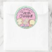 Doodsbrood kaneelrol uit de keuken van cl ronde sticker (Tas)