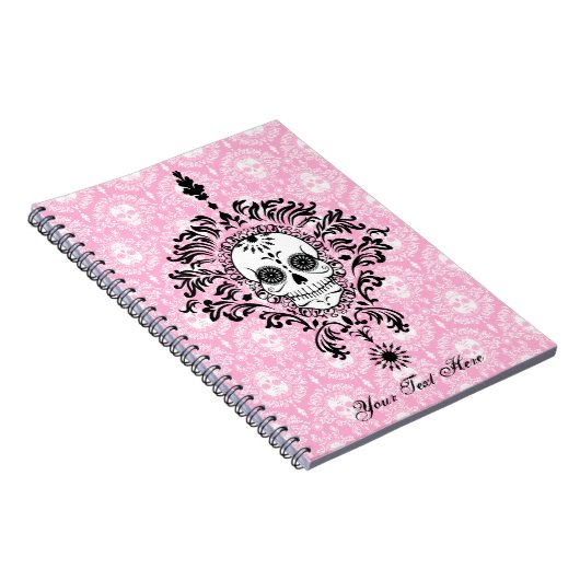 Doodschade - Aangepaste suikerschedel laptop Notitieboek (Rechterzijde)