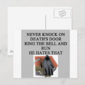 doodsdeurbel briefkaart (Voorkant / Achterkant)