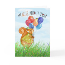 Doodse eekhoorn en ballonnen voor Valentijnsdag