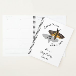 Doodse Hawk Head Monogram Planner