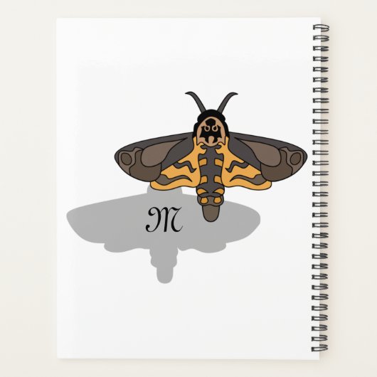 Doodse Hawk Head Monogram Planner (Achterkant)