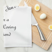 Doodse Hawk Head Monogram Theedoek (Quarter Fold)