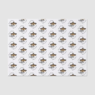 Doodse Hawk Head Monogram Tissuepapier