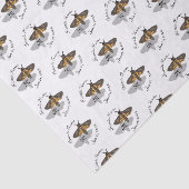 Doodse Hawk Head Monogram Tissuepapier (Detail)