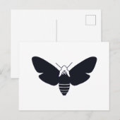 Doodse Hawk Moth Briefkaart (Voorkant / Achterkant)
