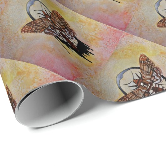 Doodse Hawk Moth Cadeaupapier (Rol Hoek)