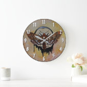 Doodse Hawk Moth Clock Grote Klok (Huis)