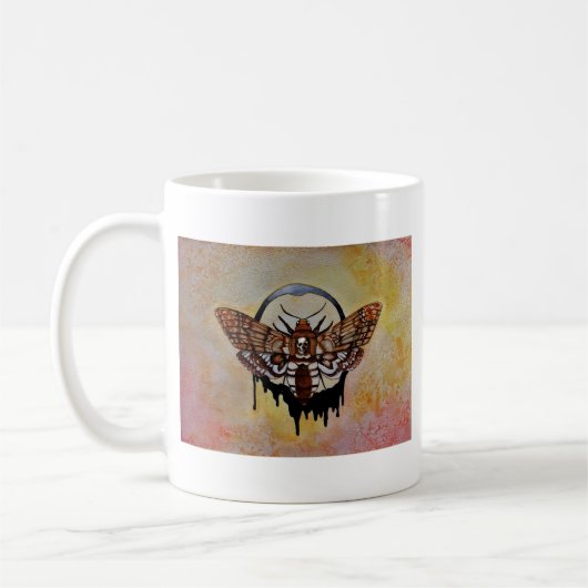 Doodse Hawk Moth Koffiemok (Links)