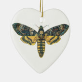 Doodse Hawk Moth, Large Moth, Moth Print Keramisch Ornament (Rechts)