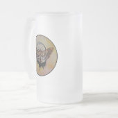 Doodse Hawk Moth Matglas Bierpul (Voorkant links)