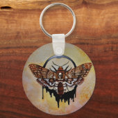 Doodse Hawk Moth Sleutelhanger (Voorkant)