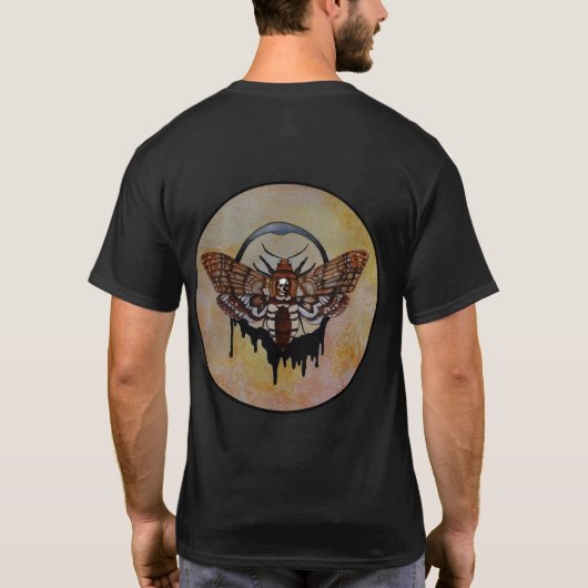 Doodse Hawk Moth T-shirt (Achterkant)