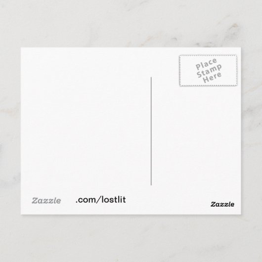 Doodse hoofdmoth briefkaart (Achterkant)