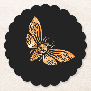 Doodse hoofdmoth kartonnen onderzetters