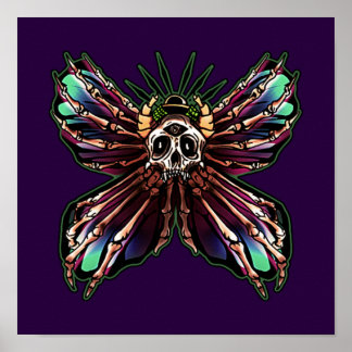 Doodse hoofdmoth poster