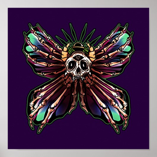 Doodse hoofdmoth poster (Voorkant)