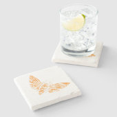 Doodse hoofdmoth stenen onderzetter (Zijkant)