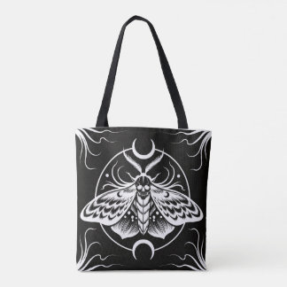 Doodse hoofdmoth tote bag