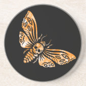 Doodse hoofdmoth zandsteen onderzetter (Voorkant)