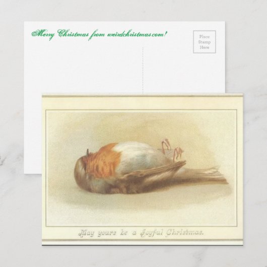 Doodse kerstKaart Feestdagenkaart (Voorkant / Achterkant)