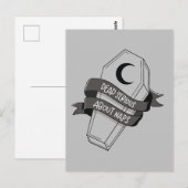 Doodserieus over dutjes kist briefkaart (Voorkant / Achterkant)