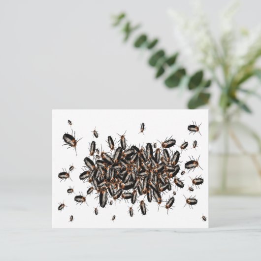 Doodshoofd: Cockroaches Briefkaart (Staand voorkant)