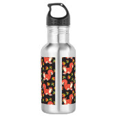 Doodshoofd- en herfstlantmonogram van het Leaf-pat Waterfles (Achterkant)