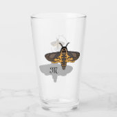 Doodshoofd Hawk Moth Monogram Glas (Achterkant)