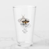 Doodshoofd Hawk Moth Monogram Glas (Voorkant)