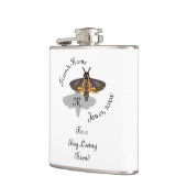 Doodshoofd Hawk Moth Monogram Heupfles (Links)