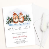 Doodshoofdaapjes Kerstwinter Kaart