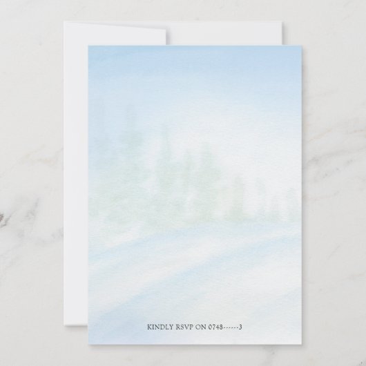 Doodshoofdaapjes Kerstwinter Kaart (Achterkant)