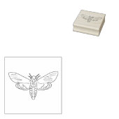 Doodshoofdmot Rubberstempel (Gestempeld)
