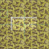Doodshoofdpijlstaart chartreuse stof (Delen)