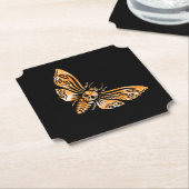 Doodshoofdvlinder Kartonnen Onderzetters (Gekanteld)