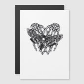 Doodshoofdvlinder Klassieke Skelet Hand Hart Stijl (Voorkant / Achterkant)