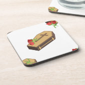 doodskist emojis bier onderzetter (Linkerzijde)