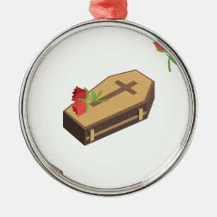 doodskist emojis metalen ornament