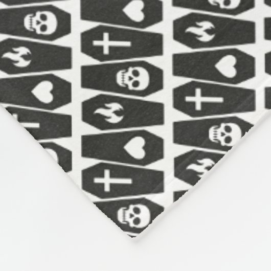 Doodskisten Fleece Deken (Hoek)