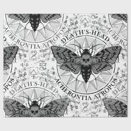 doodskop cadeaupapier (Vlak)