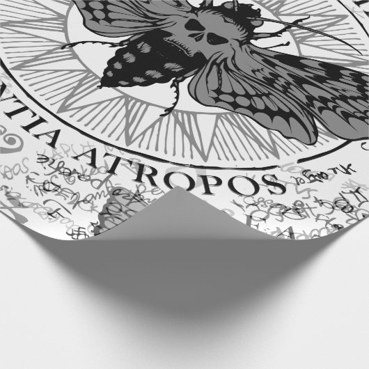 doodskop cadeaupapier (Hoek)