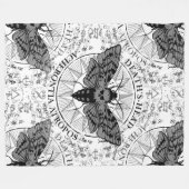 doodskop fleece deken (Voorkant (Horizontaal))