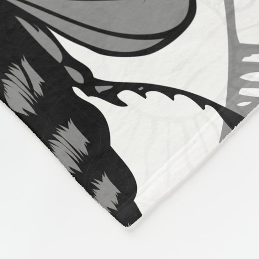 doodskop fleece deken (Hoek)