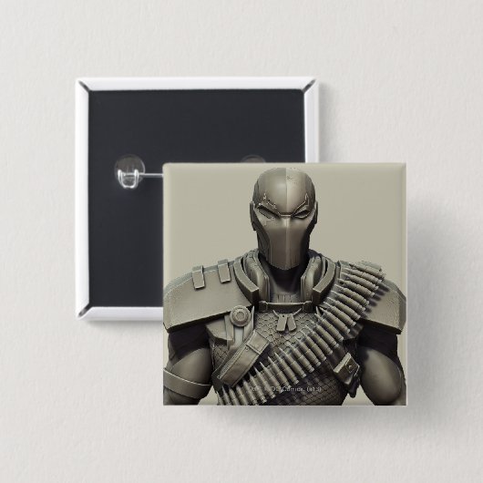 Doodslag Vierkante Button 5,1 Cm (Voorkant /achterkant)