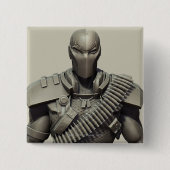 Doodslag Vierkante Button 5,1 Cm (Voorkant)