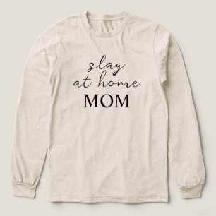 Doodslaggevende Thuisblijfmoeder Minimalistische L Tri-Blend Shirt